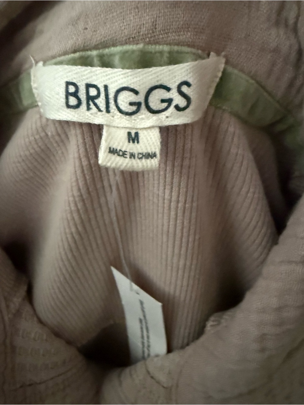 Briggs New York Ribbed Knit Top in Mauve - Picture 2 of 3